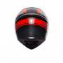 шлем AGV K1 - MATT BLACK/RED